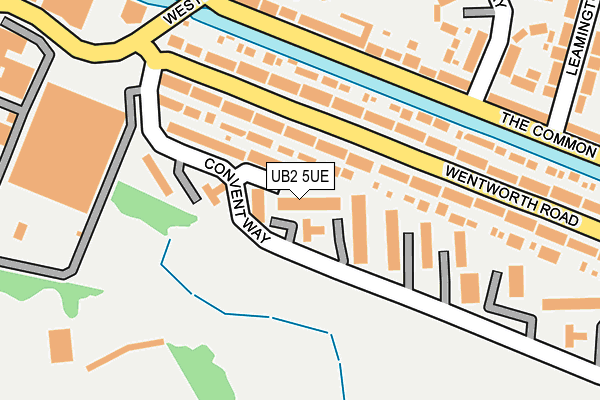 UB2 5UE map - OS OpenMap – Local (Ordnance Survey)