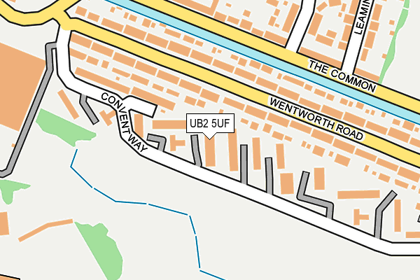 UB2 5UF map - OS OpenMap – Local (Ordnance Survey)
