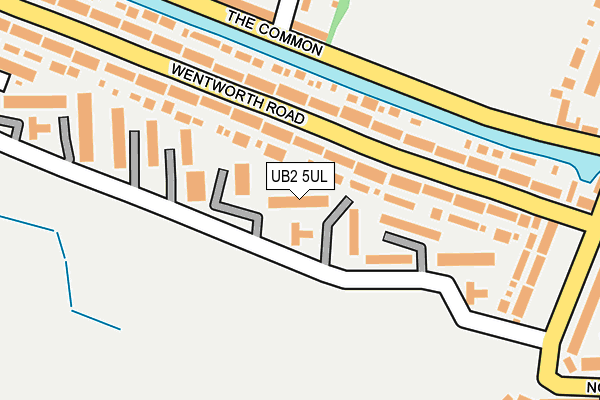 UB2 5UL map - OS OpenMap – Local (Ordnance Survey)