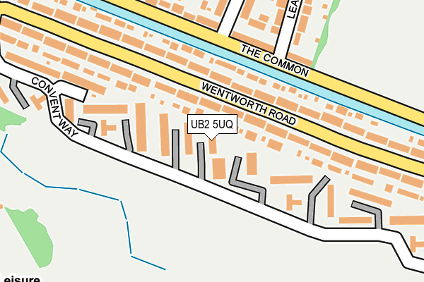 UB2 5UQ map - OS OpenMap – Local (Ordnance Survey)