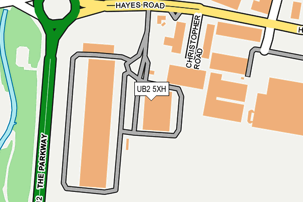 UB2 5XH map - OS OpenMap – Local (Ordnance Survey)