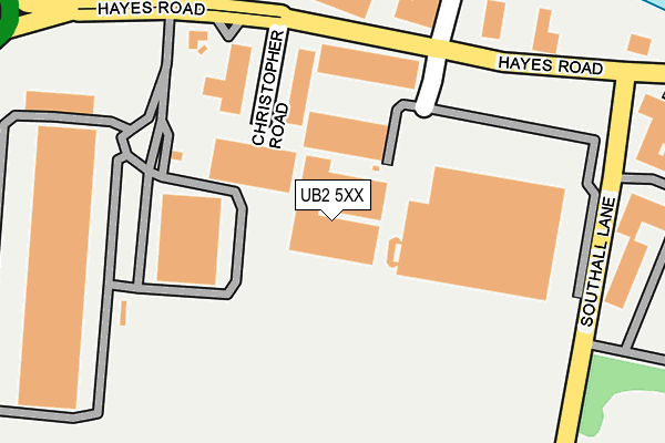 UB2 5XX map - OS OpenMap – Local (Ordnance Survey)