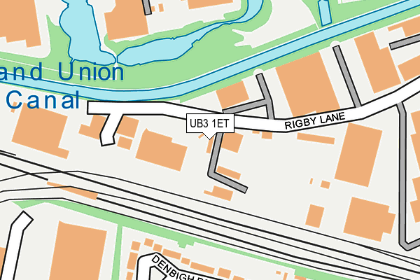 UB3 1ET map - OS OpenMap – Local (Ordnance Survey)