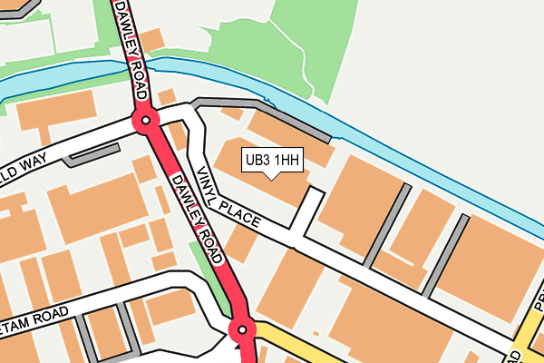 UB3 1HH map - OS OpenMap – Local (Ordnance Survey)