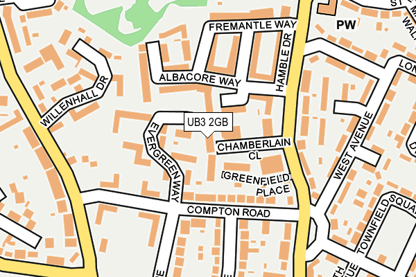 UB3 2GB map - OS OpenMap – Local (Ordnance Survey)