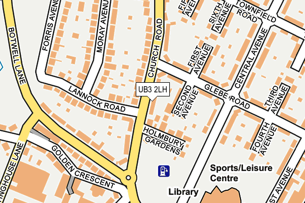 UB3 2LH map - OS OpenMap – Local (Ordnance Survey)