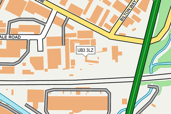 UB3 3LZ map - OS OpenMap – Local (Ordnance Survey)