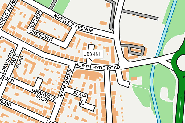 UB3 4NH map - OS OpenMap – Local (Ordnance Survey)