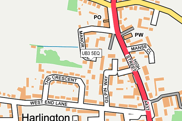 UB3 5EQ map - OS OpenMap – Local (Ordnance Survey)