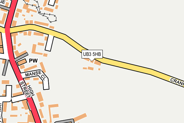 UB3 5HB map - OS OpenMap – Local (Ordnance Survey)