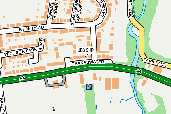 UB3 5HP map - OS OpenMap – Local (Ordnance Survey)