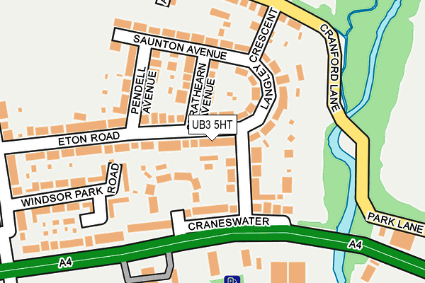 UB3 5HT map - OS OpenMap – Local (Ordnance Survey)