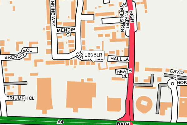 UB3 5LR map - OS OpenMap – Local (Ordnance Survey)