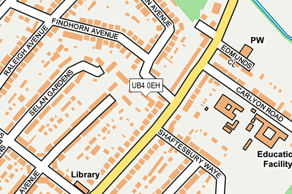 UB4 0EH map - OS OpenMap – Local (Ordnance Survey)