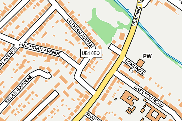 UB4 0EQ map - OS OpenMap – Local (Ordnance Survey)