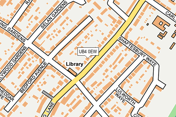 UB4 0EW map - OS OpenMap – Local (Ordnance Survey)