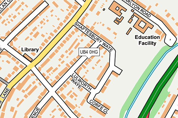 UB4 0HG map - OS OpenMap – Local (Ordnance Survey)