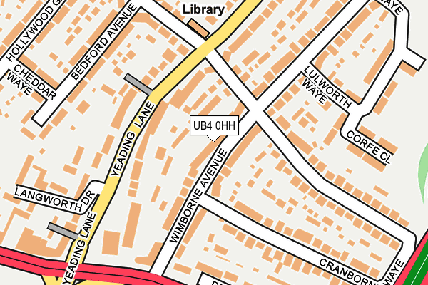 UB4 0HH map - OS OpenMap – Local (Ordnance Survey)