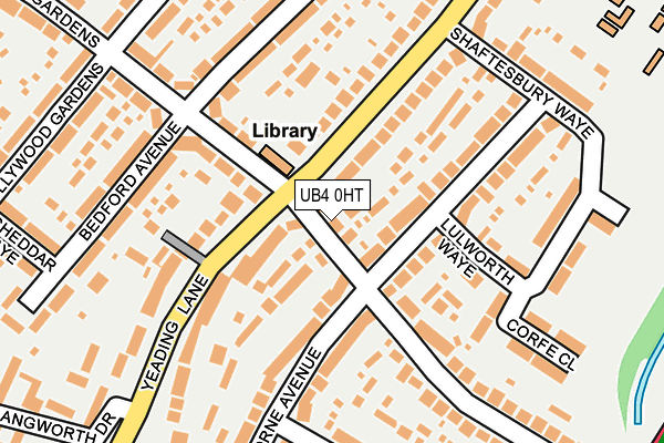 UB4 0HT map - OS OpenMap – Local (Ordnance Survey)