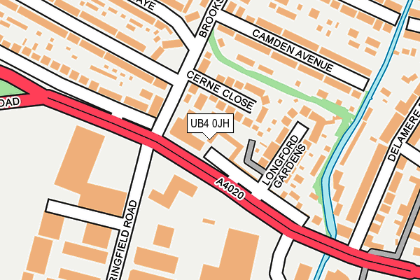 UB4 0JH map - OS OpenMap – Local (Ordnance Survey)