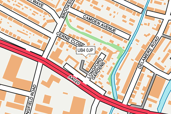 UB4 0JP map - OS OpenMap – Local (Ordnance Survey)