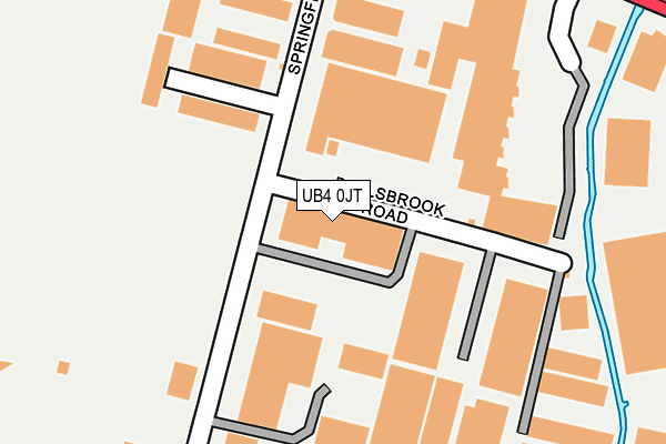 UB4 0JT map - OS OpenMap – Local (Ordnance Survey)