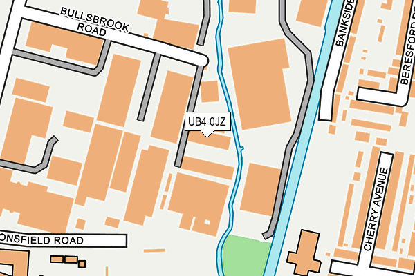 UB4 0JZ map - OS OpenMap – Local (Ordnance Survey)