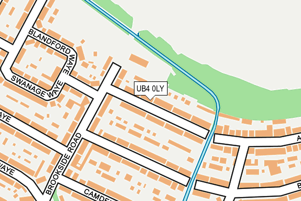 UB4 0LY map - OS OpenMap – Local (Ordnance Survey)