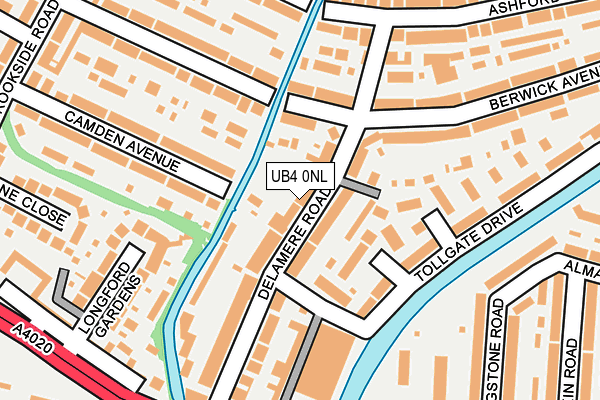 UB4 0NL map - OS OpenMap – Local (Ordnance Survey)