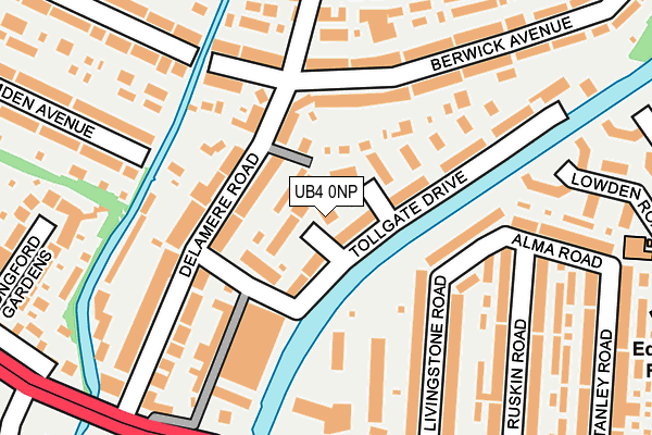 UB4 0NP map - OS OpenMap – Local (Ordnance Survey)