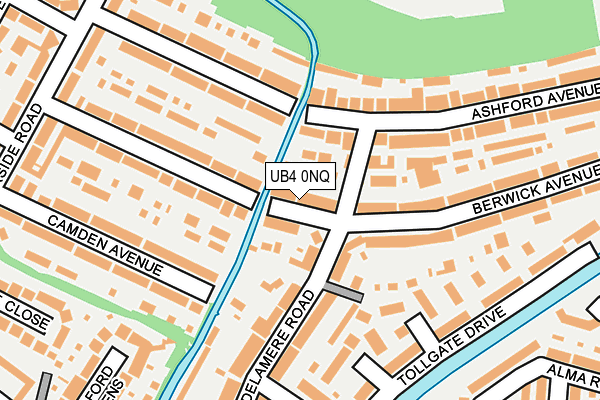 UB4 0NQ map - OS OpenMap – Local (Ordnance Survey)