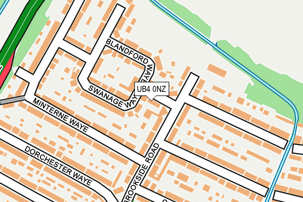 UB4 0NZ map - OS OpenMap – Local (Ordnance Survey)
