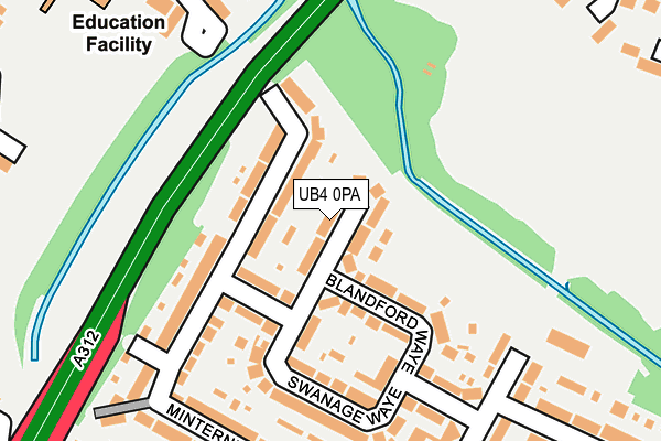 UB4 0PA map - OS OpenMap – Local (Ordnance Survey)