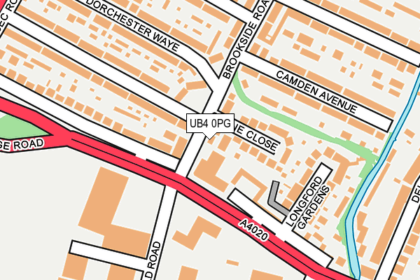 UB4 0PG map - OS OpenMap – Local (Ordnance Survey)