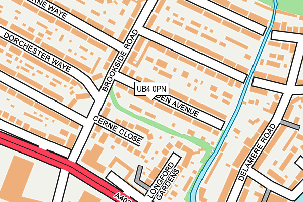 UB4 0PN map - OS OpenMap – Local (Ordnance Survey)