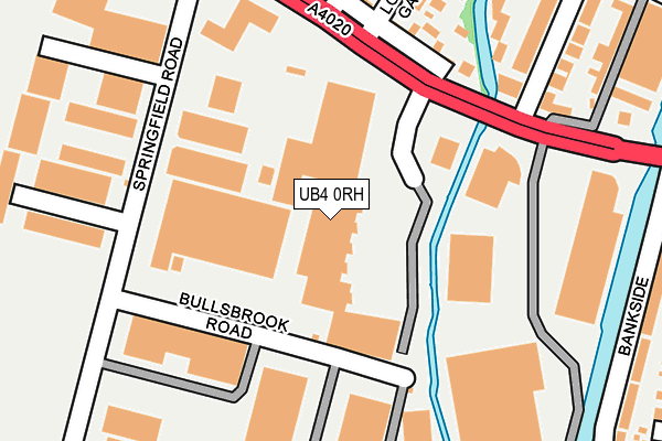 UB4 0RH map - OS OpenMap – Local (Ordnance Survey)