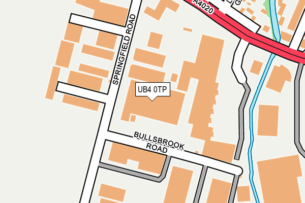 UB4 0TP map - OS OpenMap – Local (Ordnance Survey)