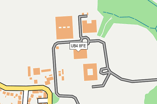 UB4 8FE map - OS OpenMap – Local (Ordnance Survey)