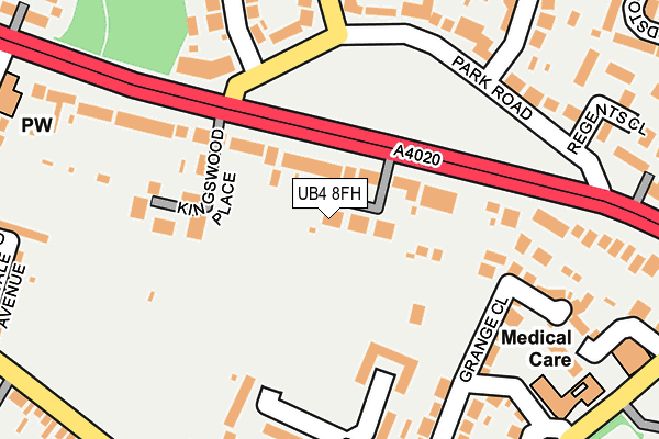 UB4 8FH map - OS OpenMap – Local (Ordnance Survey)