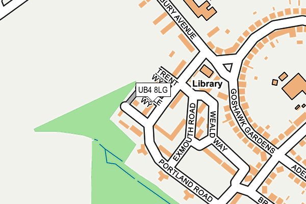 UB4 8LG map - OS OpenMap – Local (Ordnance Survey)