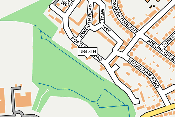 UB4 8LH map - OS OpenMap – Local (Ordnance Survey)