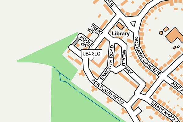 UB4 8LQ map - OS OpenMap – Local (Ordnance Survey)