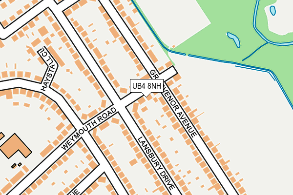 UB4 8NH map - OS OpenMap – Local (Ordnance Survey)