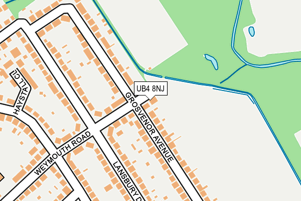 UB4 8NJ map - OS OpenMap – Local (Ordnance Survey)