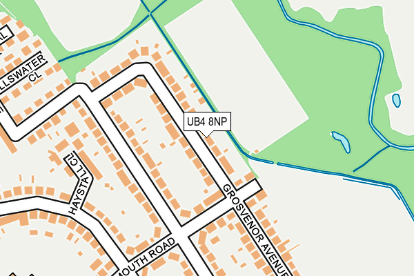 UB4 8NP map - OS OpenMap – Local (Ordnance Survey)