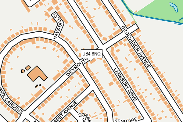 UB4 8NQ map - OS OpenMap – Local (Ordnance Survey)