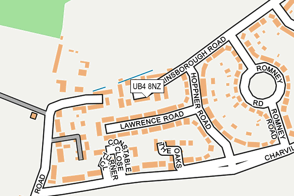 UB4 8NZ map - OS OpenMap – Local (Ordnance Survey)