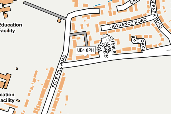 UB4 8PH map - OS OpenMap – Local (Ordnance Survey)