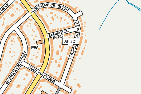UB4 8QT map - OS OpenMap – Local (Ordnance Survey)
