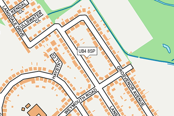 UB4 8SP map - OS OpenMap – Local (Ordnance Survey)